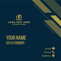Electrical House  Business Card Design