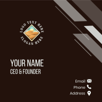 Desert Sun Adventure Business Card Design