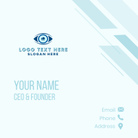 Optical Contact Lens Business Card Design