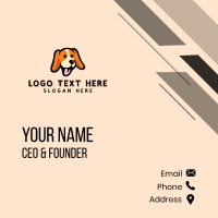 Happy Beagle Puppy Dog Business Card Design