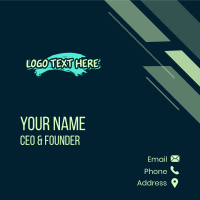 Creative Street Art Wordmark Business Card Design