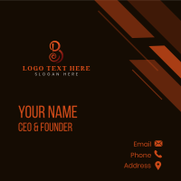 Swirl Elegant Letter B Business Card Design