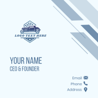 Vintage Car Vehicle Business Card Design