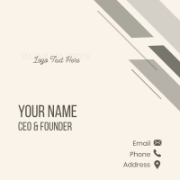 Script Overlap Wordmark Business Card Design