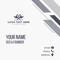 Wrench Mechanic Repair Business Card Design