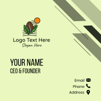 Sunny Coffee Farm Business Card Design