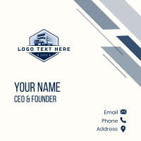 Truck Moving Haulage Business Card Design