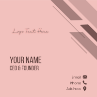 Feminine Handwritten Signature Business Card Design