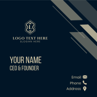 Vintage Elegant Emblem Business Card Design