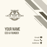 Honey Flying Bee Business Card Design