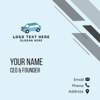 Isometric Vintage Car  Business Card Design