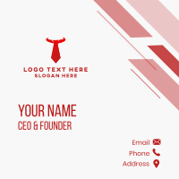 Red Bull Necktie  Business Card Design