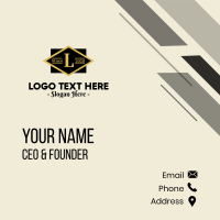 Classic Geometric Lettermark  Business Card Design