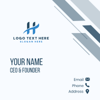 Letter H Company Business  Business Card Design