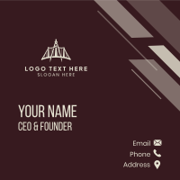 Compass Bridge Structure Business Card Design