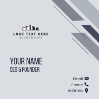 Industrial Warehouse Storage Business Card Design