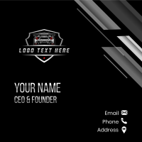 Automotive Car Detailing Business Card Design