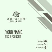 Forest Wood Planet  Business Card Design