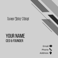 Biker Gang Wordmark Business Card Design