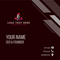 Spartan Warrior Armor Business Card Design