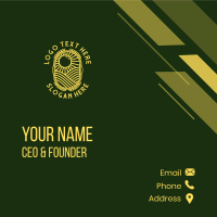 Sunset Farming Field Business Card Design