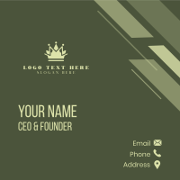 Medieval Crown Royalty Business Card Design