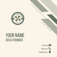 Industrial Turbine Propeller Business Card Design