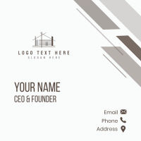 House Construction Scaffolding  Business Card Design