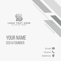 Creative Agency Letter S Business Card Design