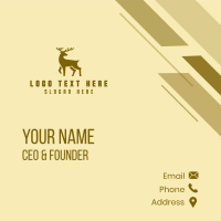 Wild Antler Deer Business Card Design