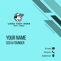 Kid Cap Character Business Card Design