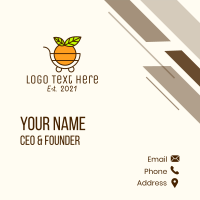 Fruit Grocery Cart  Business Card Design