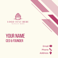 Cake Pastry Restaurant Business Card Design