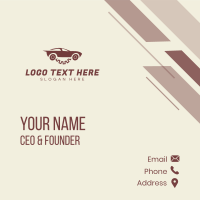 Minimal Automobile Gear Business Card Design