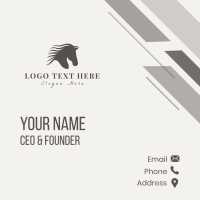 Wild Horse Equine Business Card Design