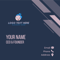 Fist Face Bubbles Business Card Design