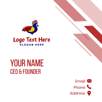 Colorful Chicken Restaurant Business Card Design