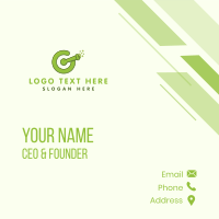 Chemical Letter G  Business Card Design