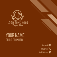 Eagle Head Outline Business Card Design
