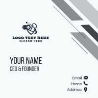 Muscle Arm Dumbbell Business Card Design