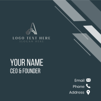 Premium Boutique Letter A Business Card Design