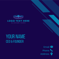 Airplane Travel Logistics Business Card Design