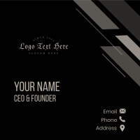 Urban Gothic Wordmark  Business Card Design