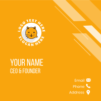 Cat Chat SMS Business Card Design