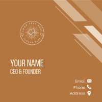 Roasted Coffee Beans Business Card Design