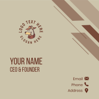 Hipster Dog Animal Clinic Business Card Design