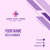 Gaming Tech Letter X Business Card Design