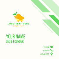 Mango Grocery Cart Business Card Design