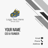 Robotic Sneakers Shoes  Business Card Design