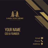Golden Wings Halo Business Card Design